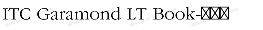 ITC Garamond LT Book字体转换